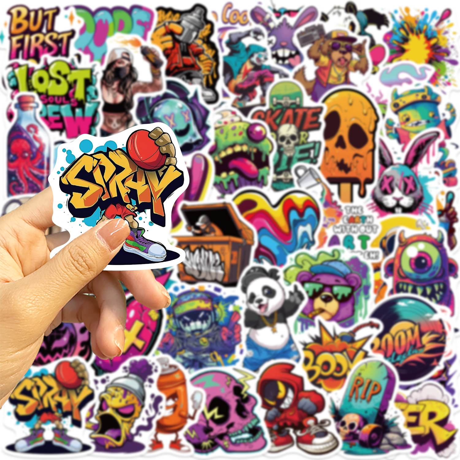 Street Fashion Graffiti - 50pcs Fashion Personalized Street Stickers DIY