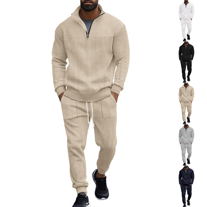 Street Fashion Hoodie - 2024 Autumn Winter Men's Two-Piece Set