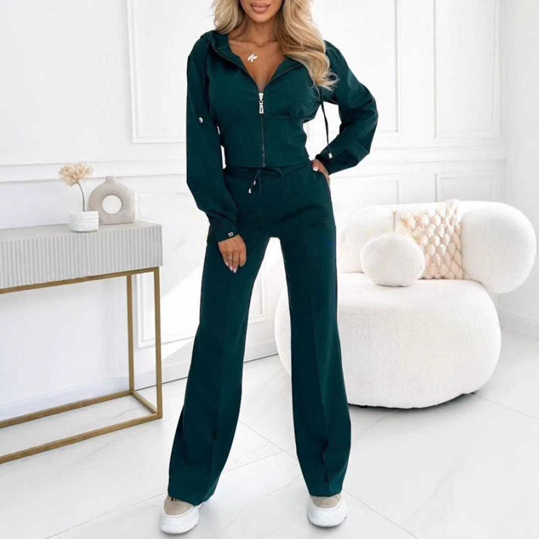 Street Fashion Hoodie - 2025 Autumn Winter Women's Two-piece Set