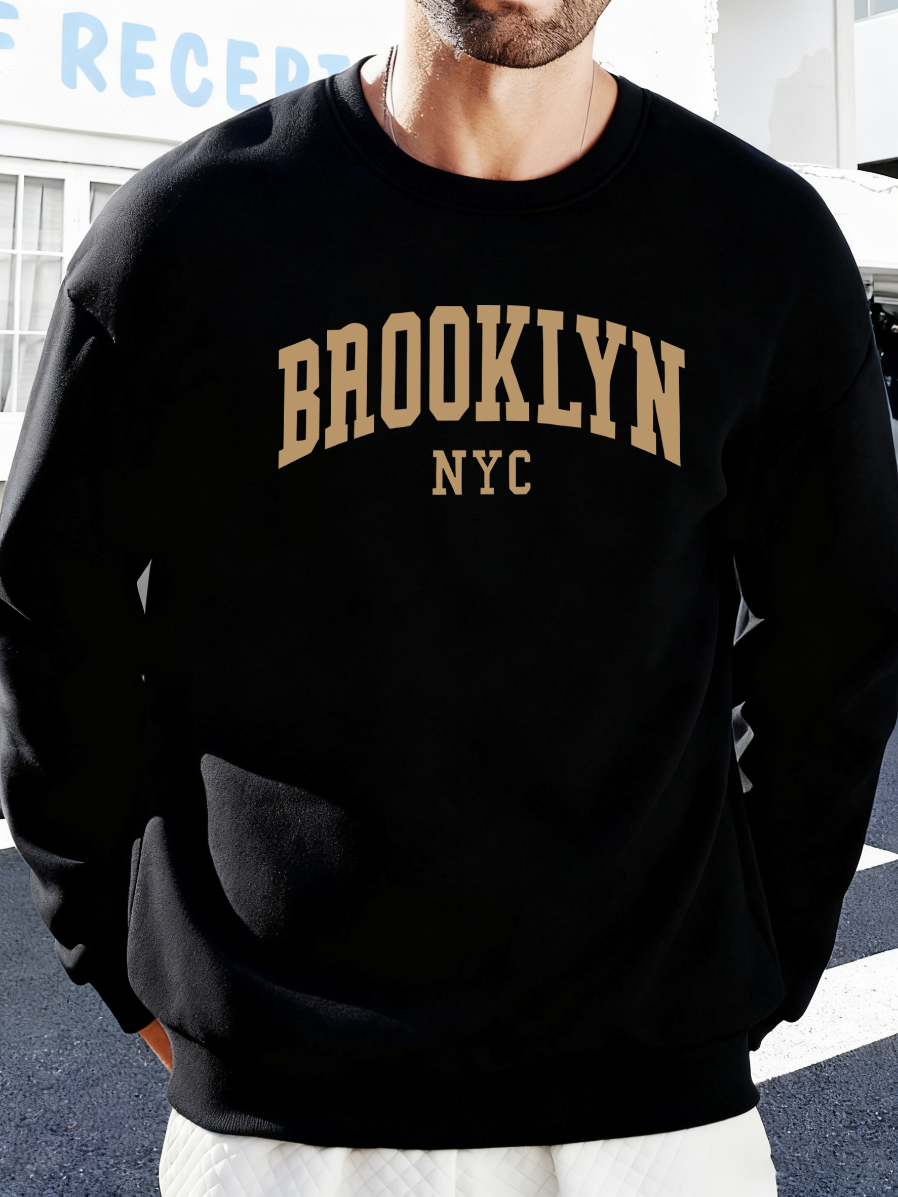 Street Fashion Nyc - Brooklyn Nyc Letter Printed Soft Sweatshirts