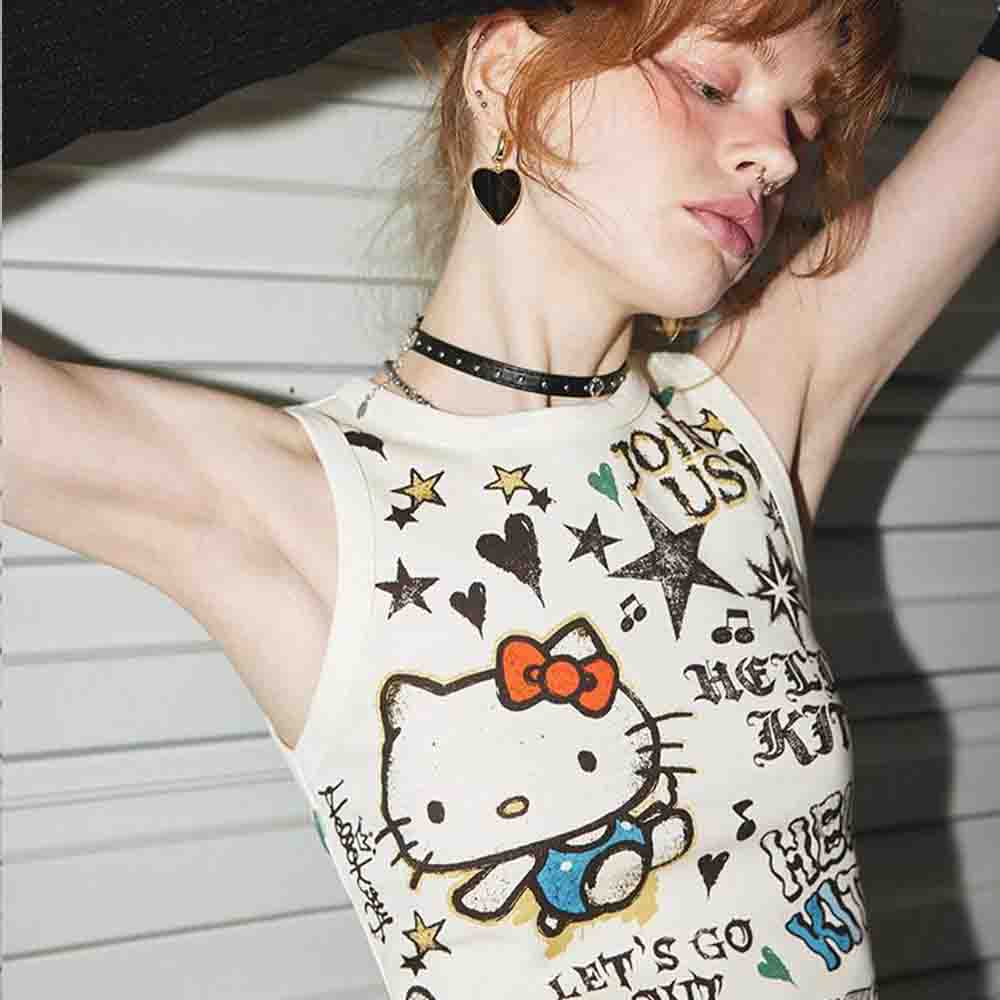 Girl Fashion Street - Sanrio Hello Kitties Women's Cute Lace