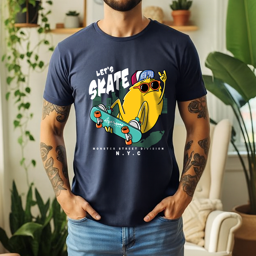 Street Fashion Nyc - 100% Cotton NYC Skate Monster Cool