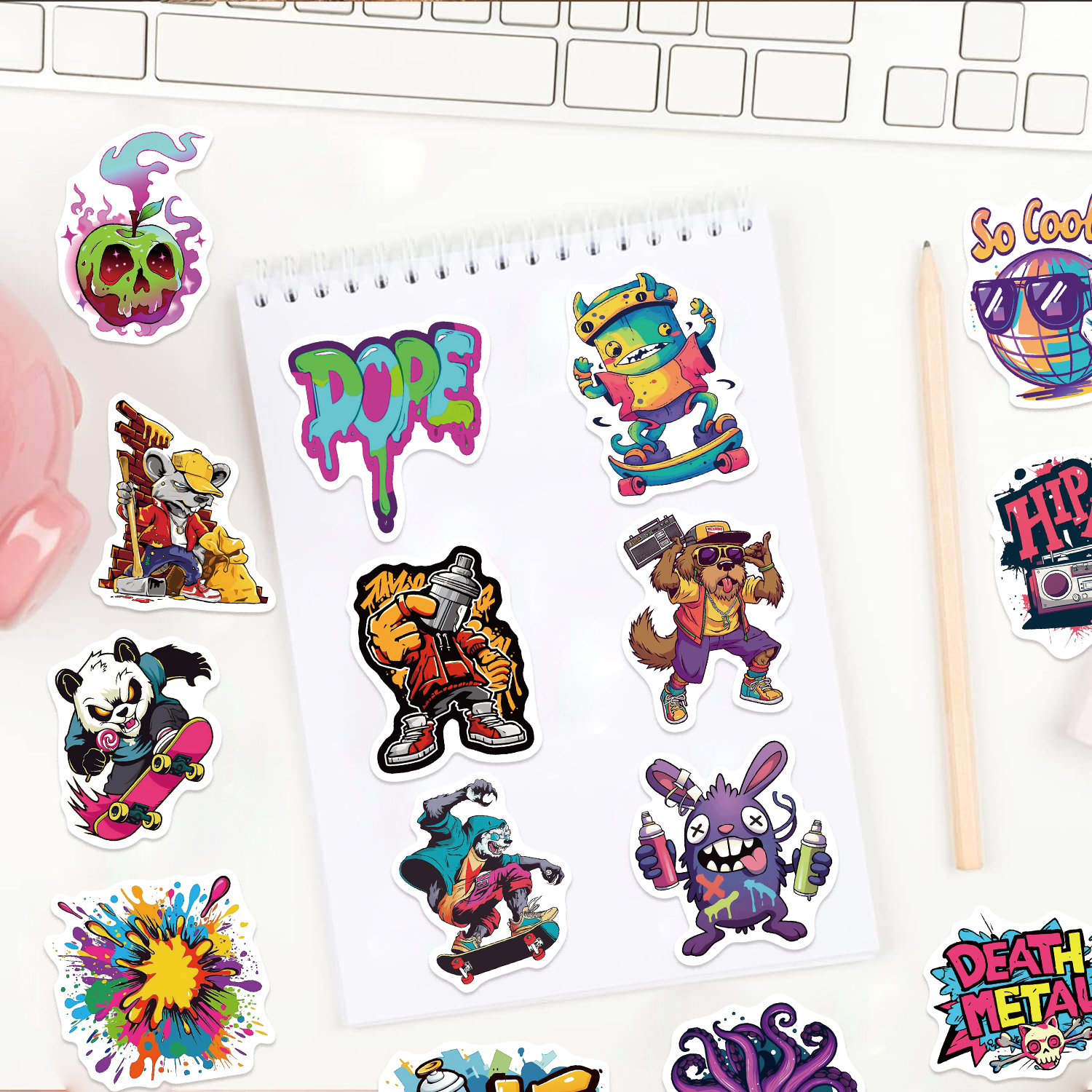 50pcs Fashion Personalized Str - Street Fashion Graffiti 评论和价格