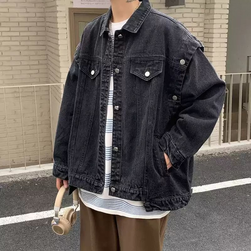 Casual Button Loose Male Jean  - Street Fashion Jeans Men 评论和价格