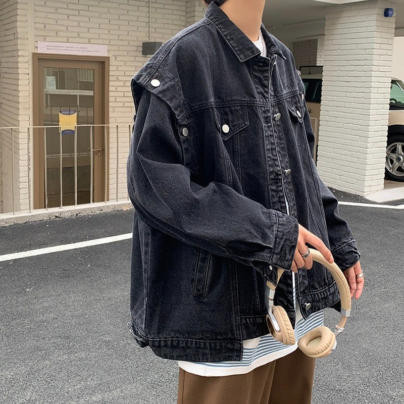 Casual Button Loose Male Jean  - Street Fashion Jeans Men 评论和价格
