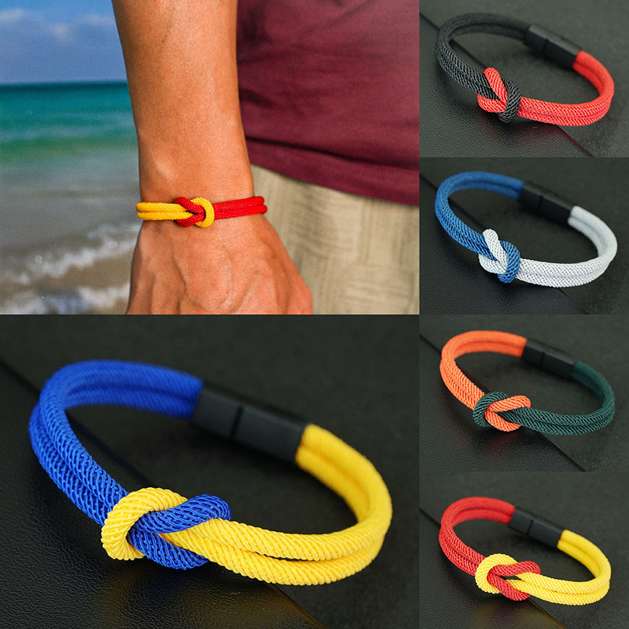 5 Styles Men Rope Bracelet Tru - Street Fashion Milan 评论和价格