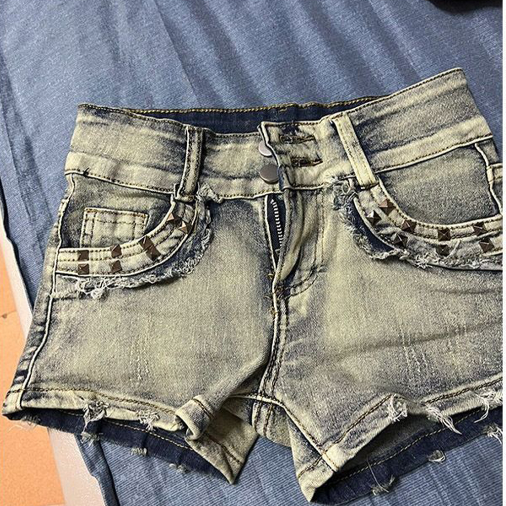 Retroy2K American Rivet Shorts - Girl Fashion Street 评论和价格