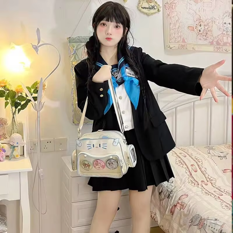New Y2K Korean Kawaii Cat Ita  - Street Fashion Korean 评论和价格