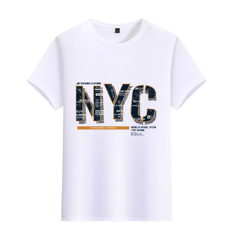 Men's Black Round-Neck Short-S - Street Fashion Nyc 评论和价格
