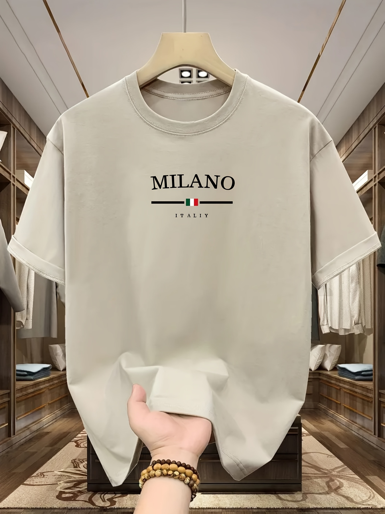 Men's 100% pure cotton fashion - Street Fashion Milan 评论和价格