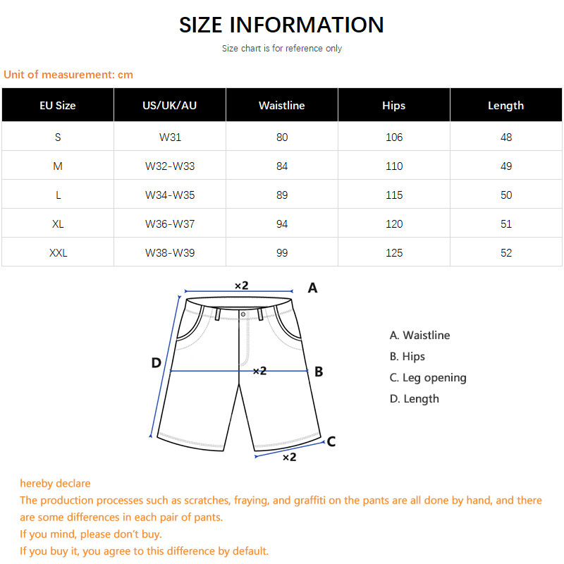 Hip-Hop Streetwear Men's Denim - Street Fashion Jeans Men 评论和价格
