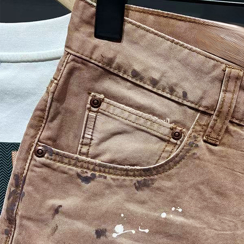 Hip-Hop Streetwear Men's Denim - Street Fashion Jeans Men 评论和价格