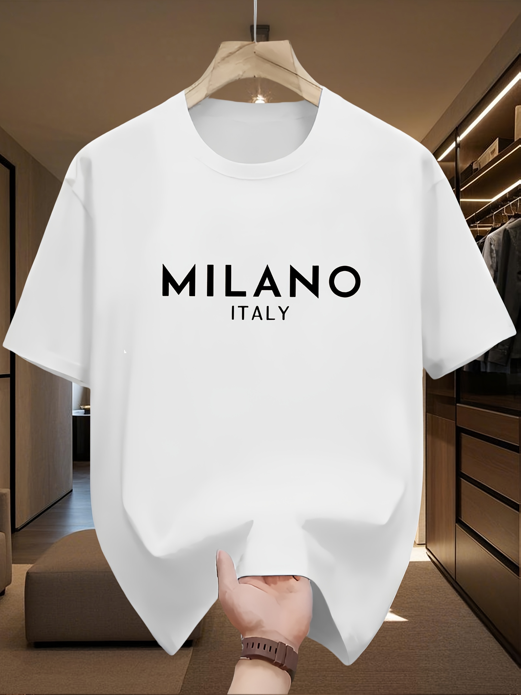 S-5XL Men's 100% Pure Cotton F - Street Fashion Milan 评论和价格