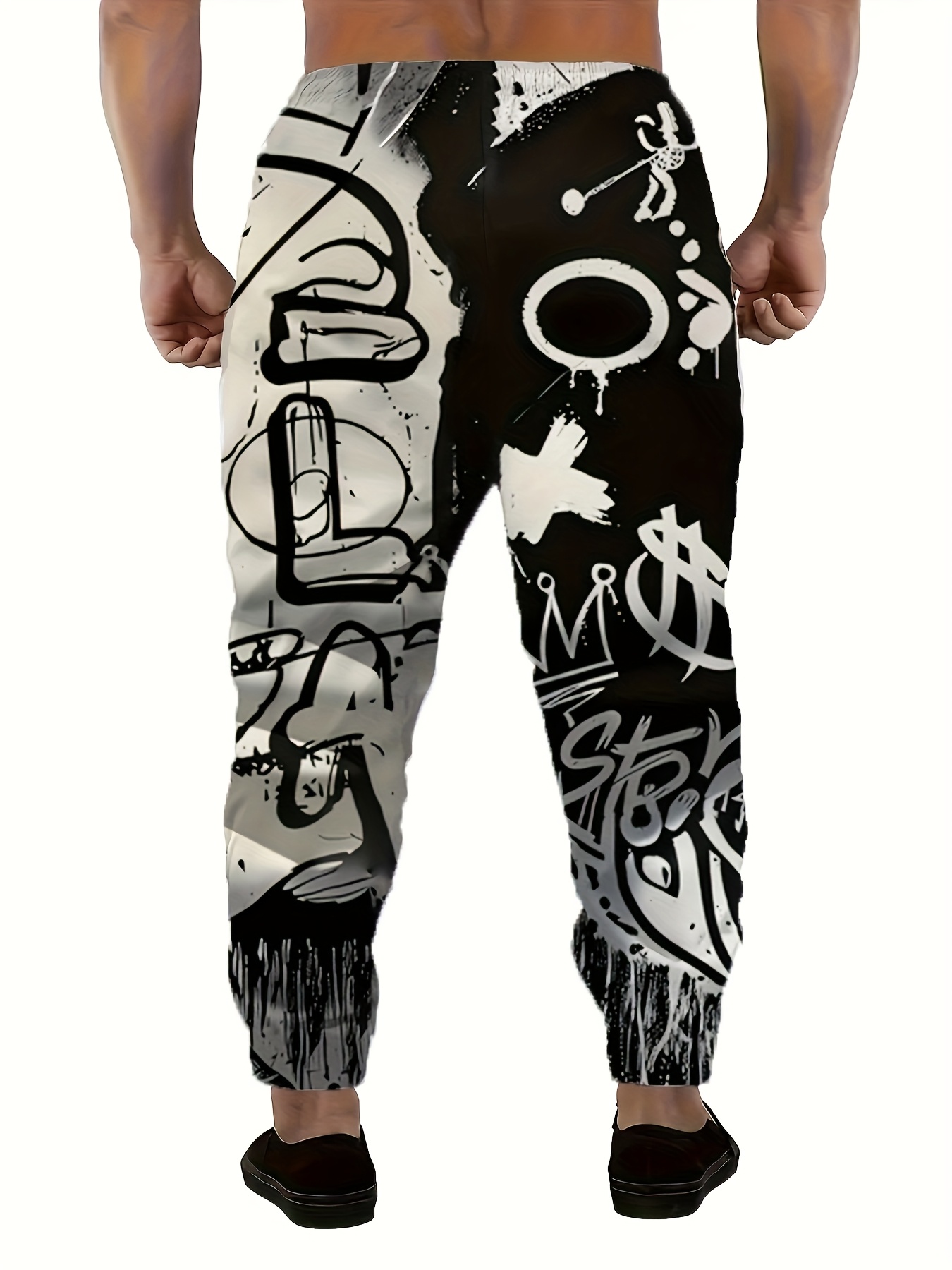 New Men's Fashion Autumn Lette - Street Fashion Graffiti 评论和价格