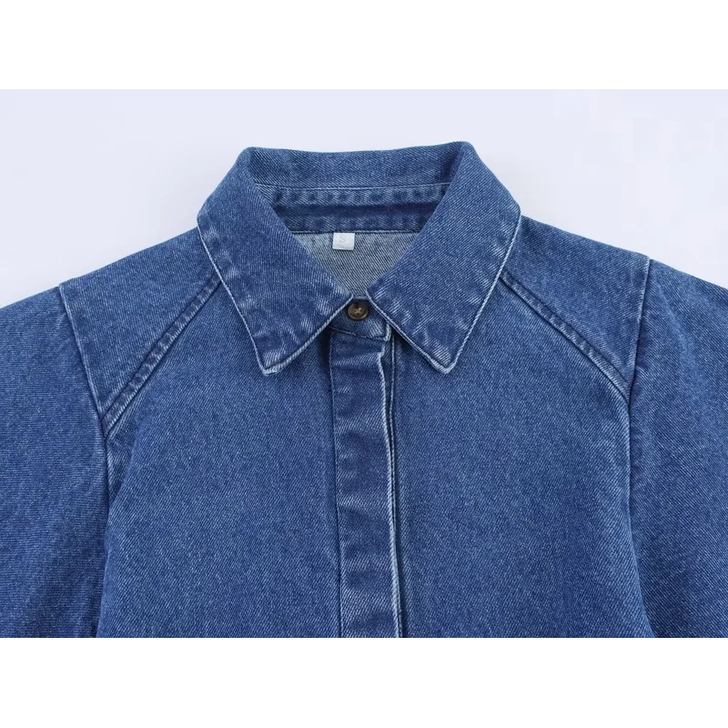 Vintage Denim Shirt for Women  - Street Fashion Kimono 评论和价格
