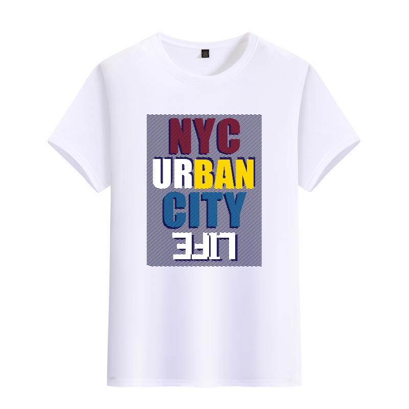 Men's Black Round-Neck Short-S - Street Fashion Nyc 评论和价格