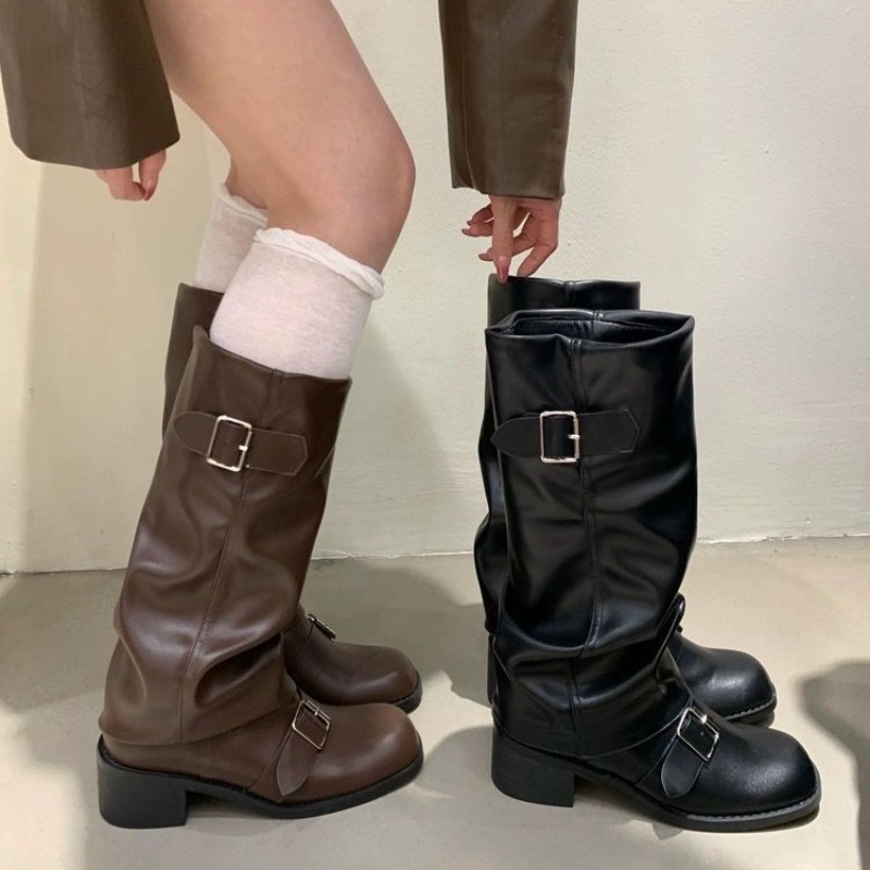 2025new Woman Boots Knee High  - Street Fashion Winter 2025 评论和价格