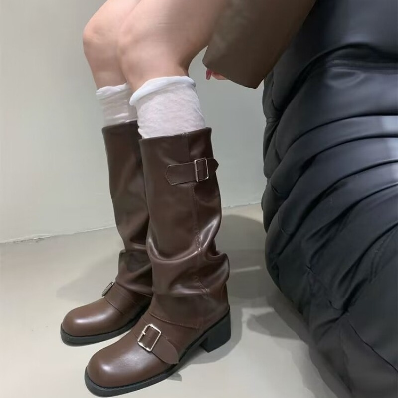 2025new Woman Boots Knee High  - Street Fashion Winter 2025 评论和价格