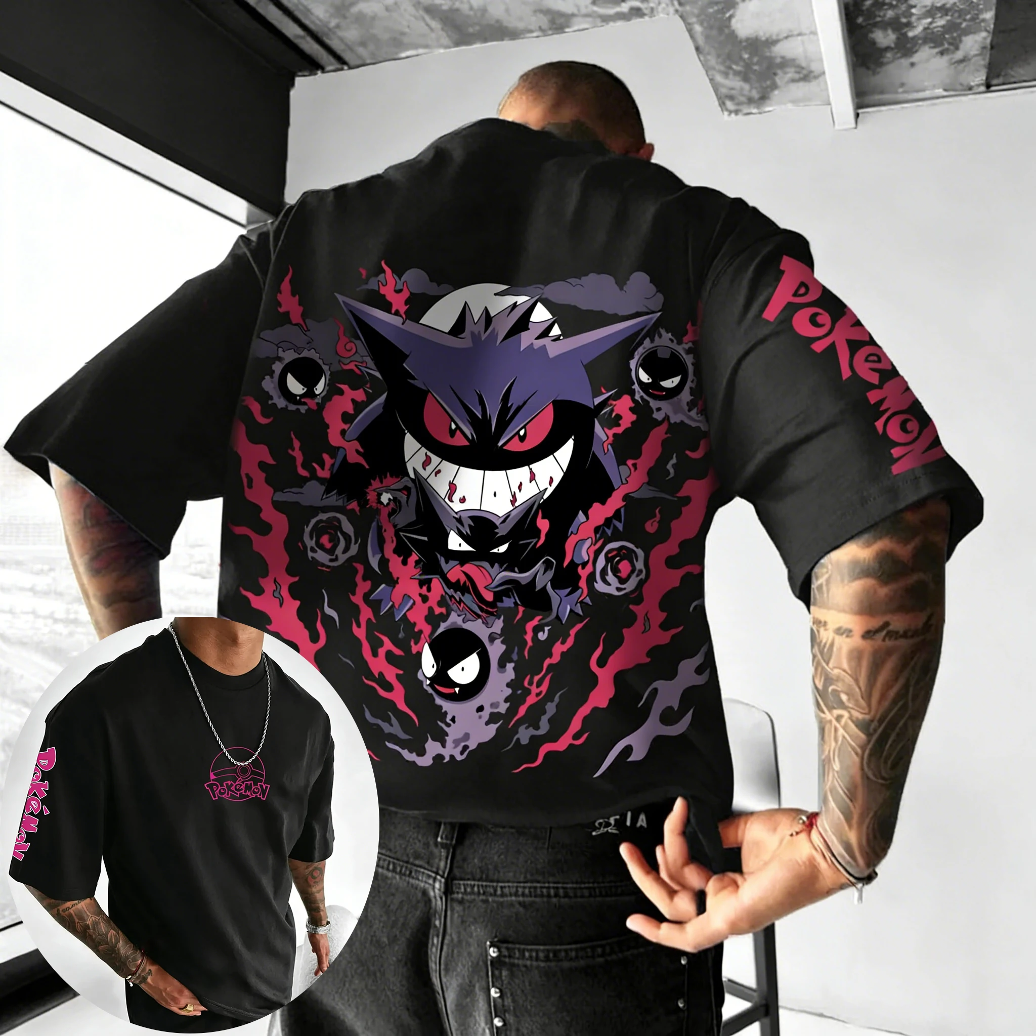 Pokemon  Anime Gengar Co Brand - Street Fashion Japan Brand 评论和价格