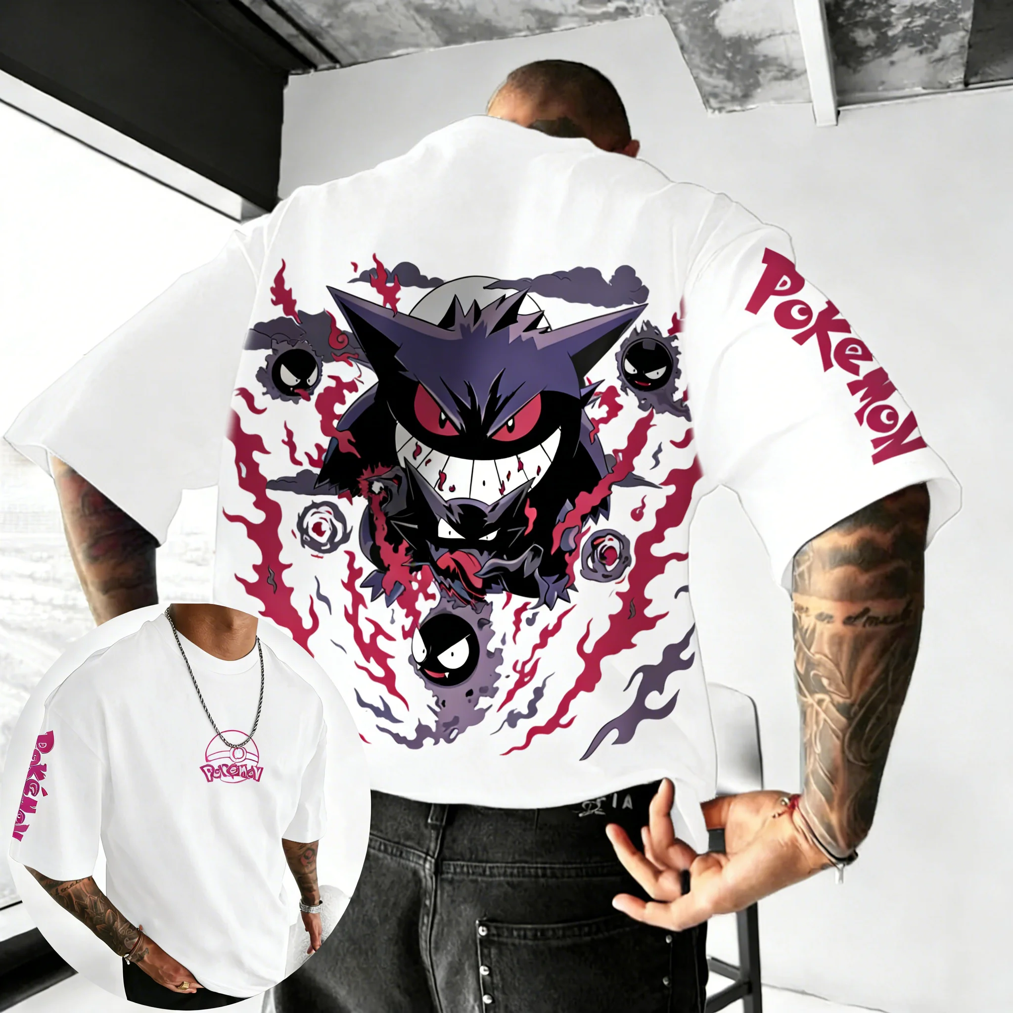 Pokemon  Anime Gengar Co Brand - Street Fashion Japan Brand 评论和价格