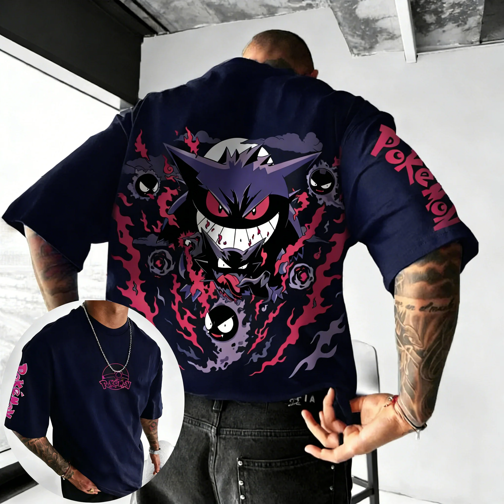 Pokemon  Anime Gengar Co Brand - Street Fashion Japan Brand 评论和价格