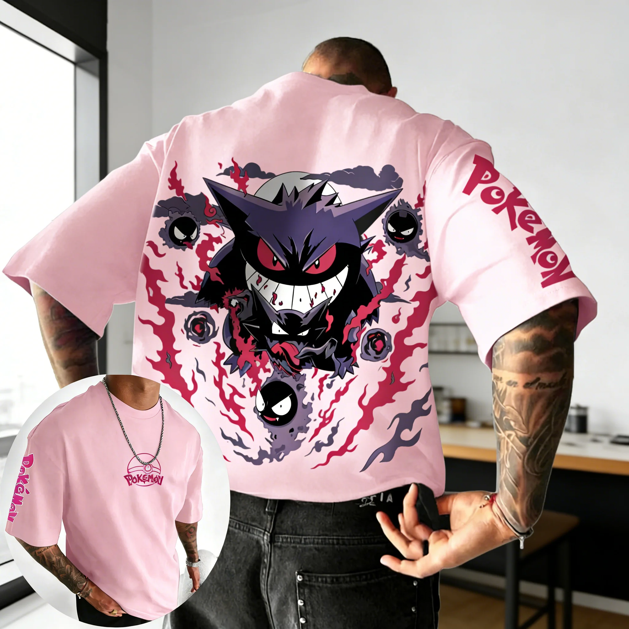 Pokemon  Anime Gengar Co Brand - Street Fashion Japan Brand 评论和价格
