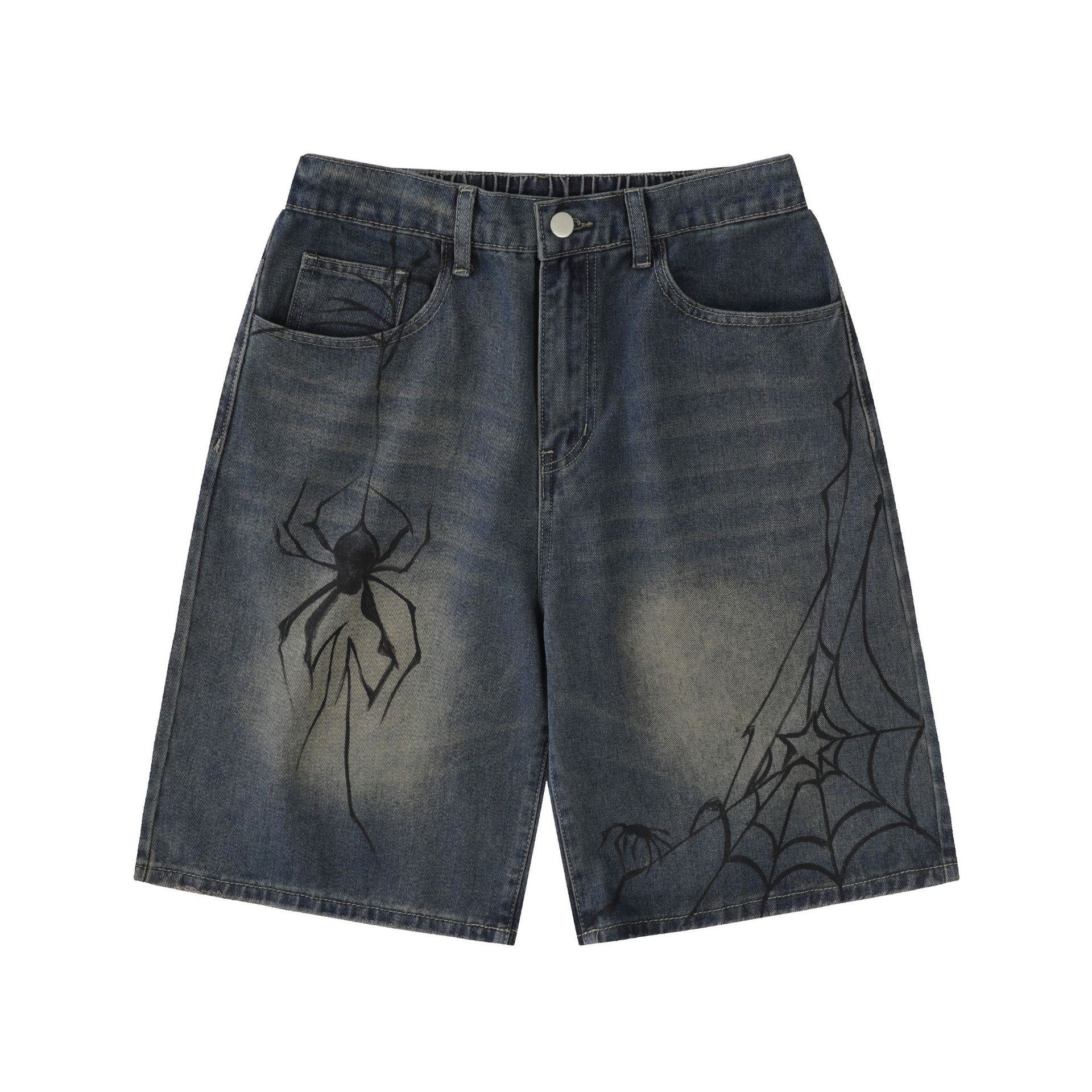 High Quality Blue Denim Shorts - Street Fashion Jeans Men 评论和价格