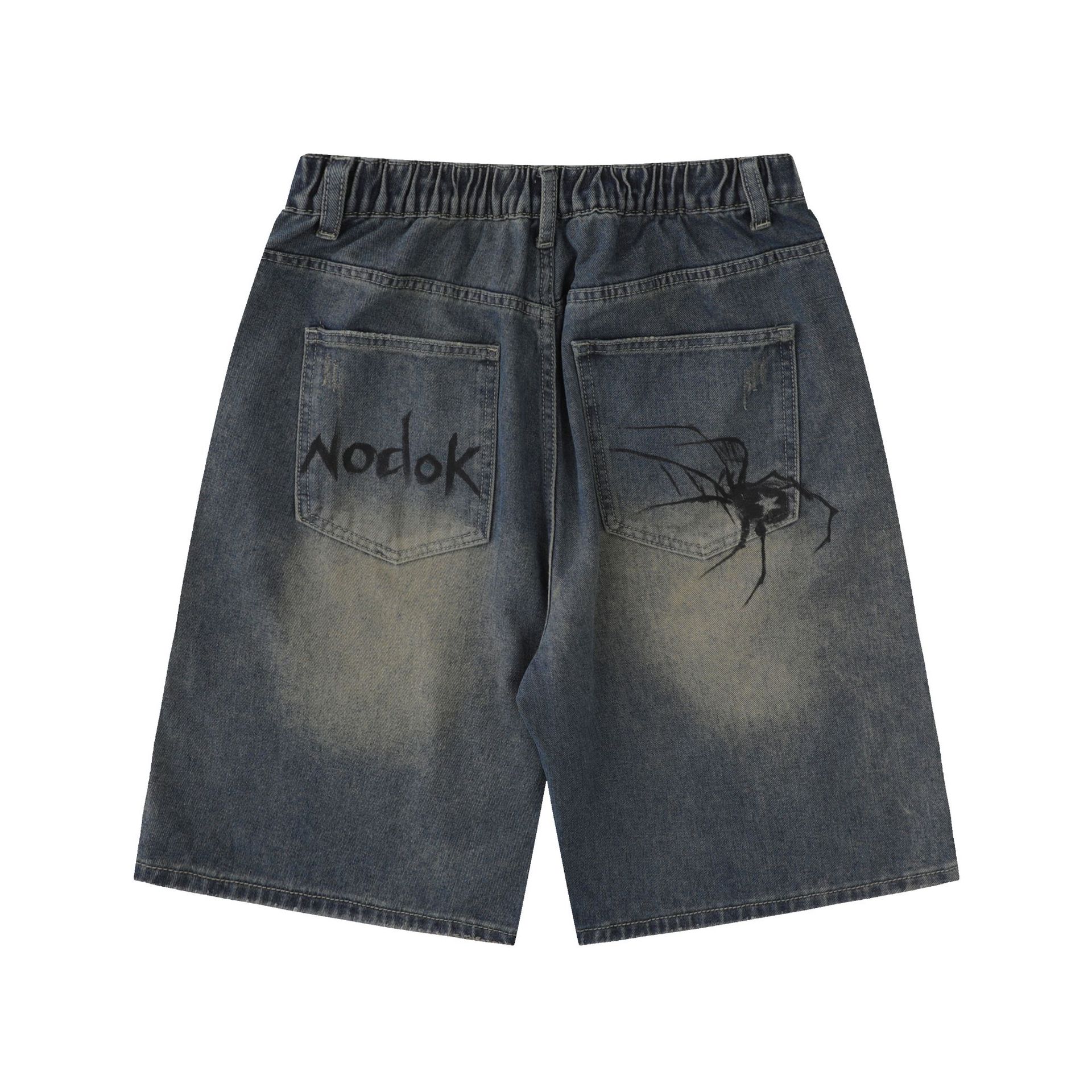 High Quality Blue Denim Shorts - Street Fashion Jeans Men 评论和价格
