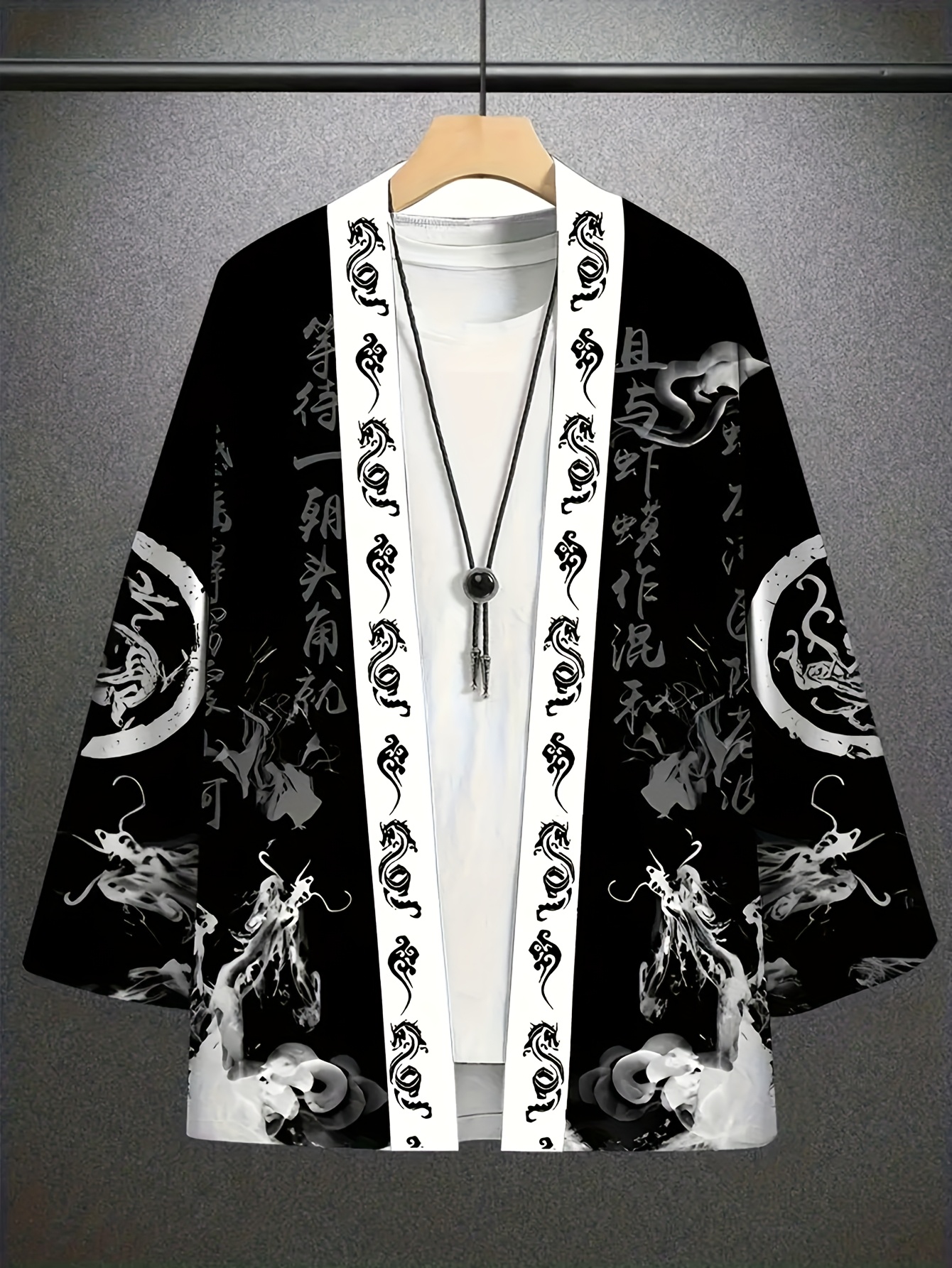 The 2026 summer new men's kimo - Street Fashion Kimono 评论和价格