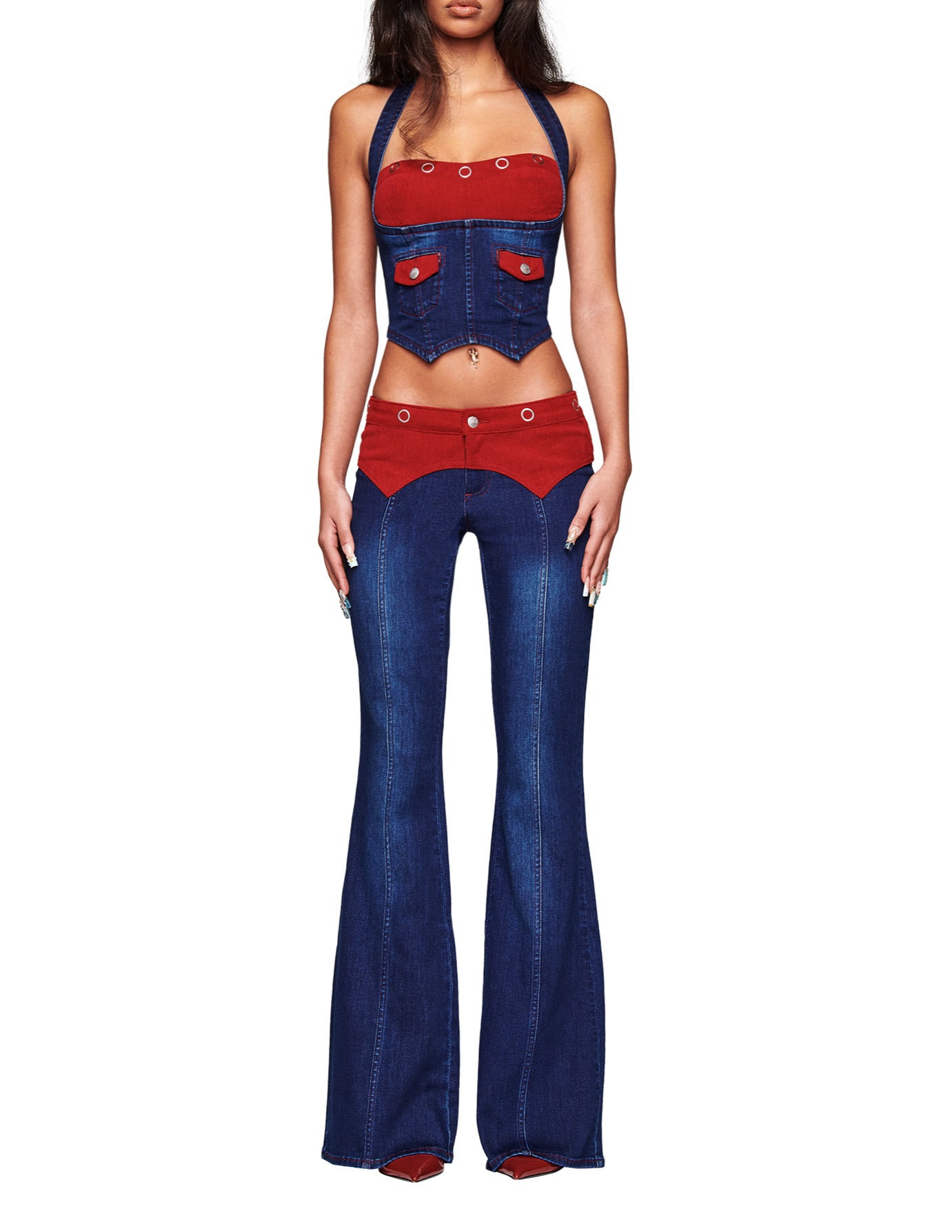 Women's Stylish Patchwork Deni - Street Fashion Jeans Men 评论和价格