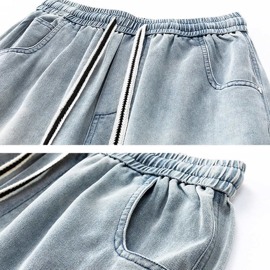 Plus Szie 8XL Denim Shorts Men - Street Fashion Jeans Men 评论和价格