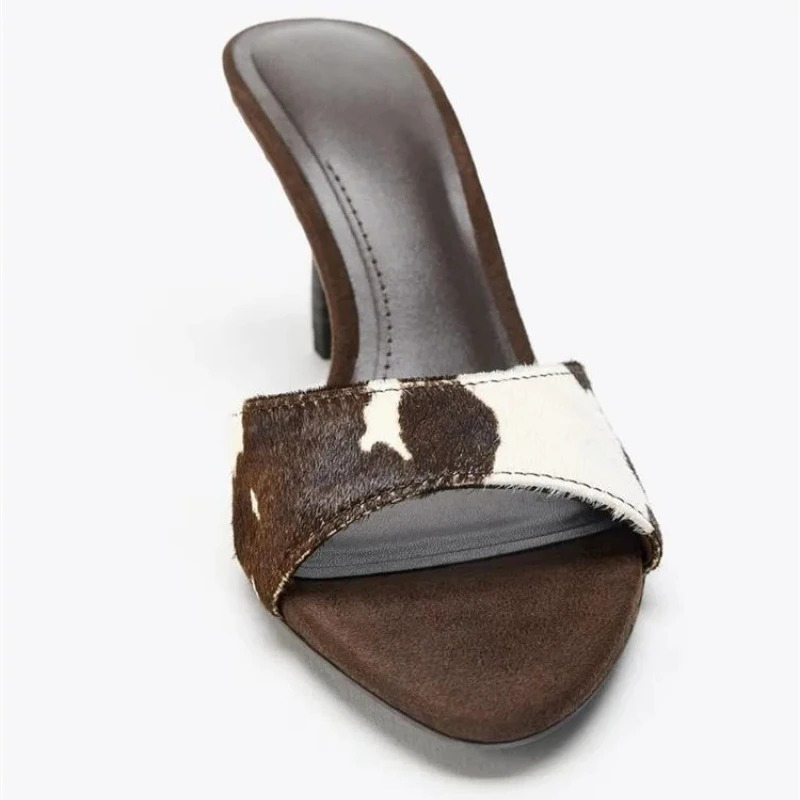 High Quality Suede Thin Heeled - Street Fashion Graffiti 评论和价格