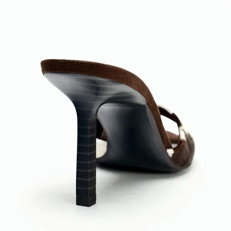High Quality Suede Thin Heeled - Street Fashion Graffiti 评论和价格
