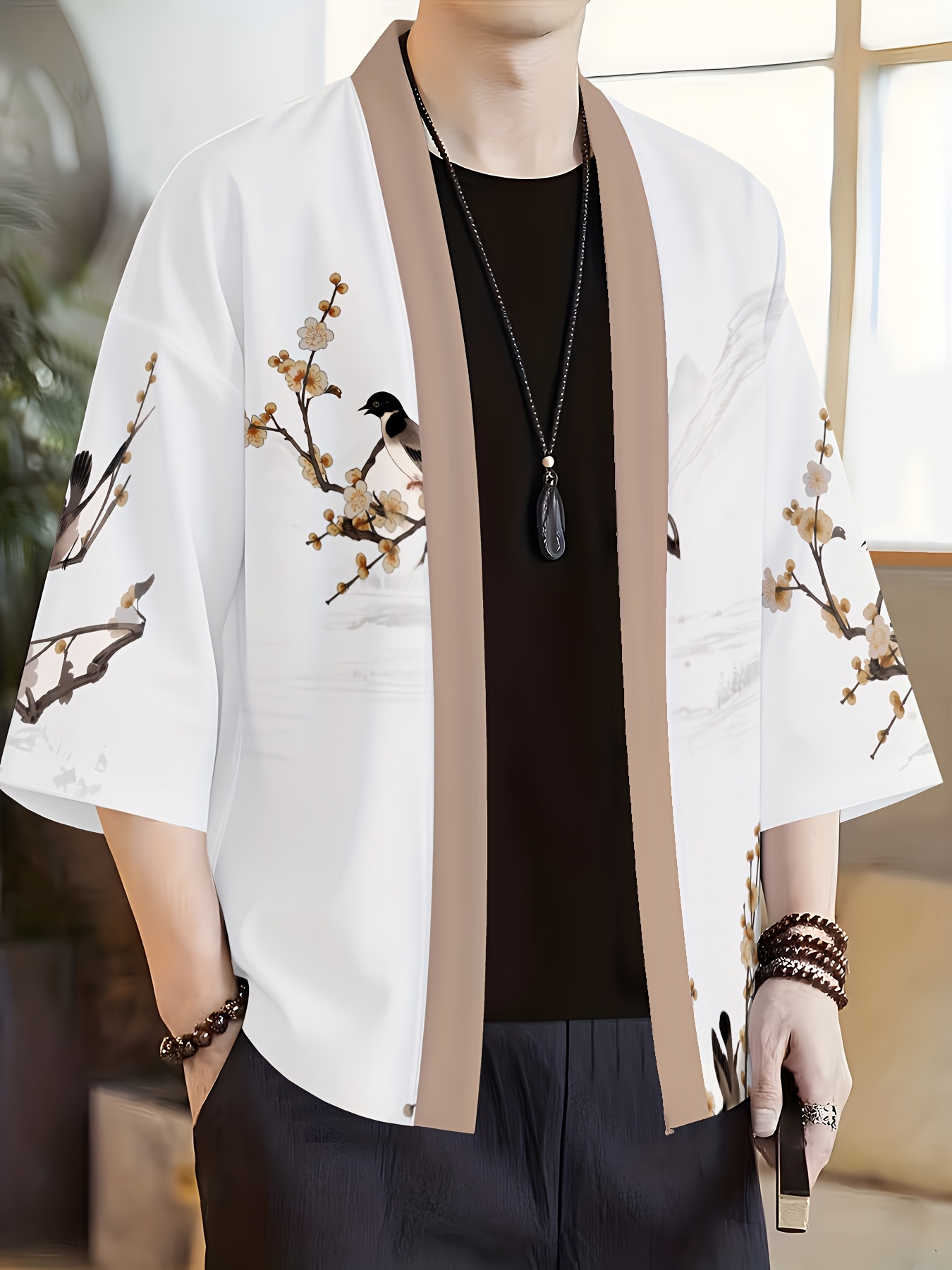 2026 Summer New Men's Kimono 3 - Street Fashion Kimono 评论和价格