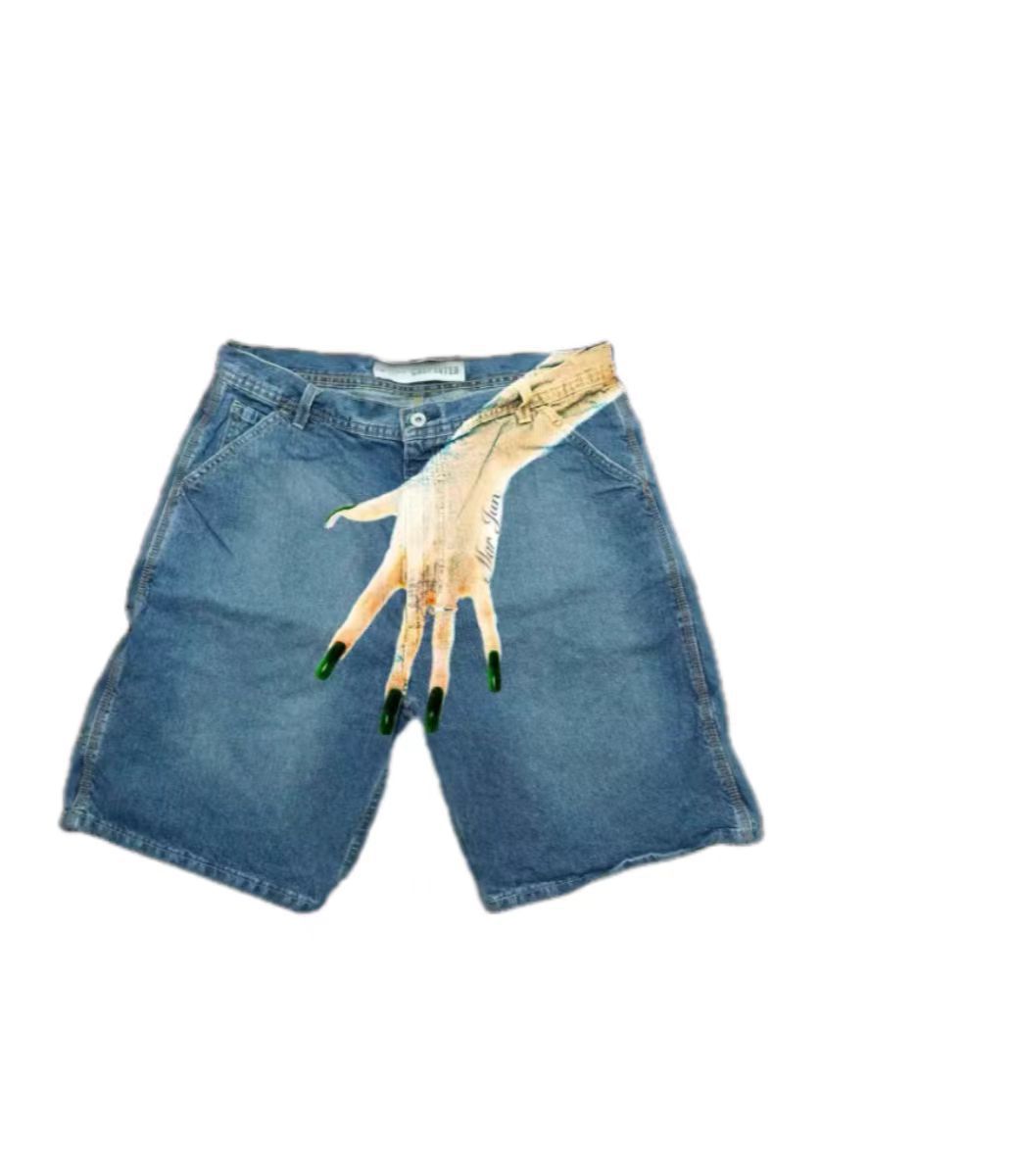 Y2K Baggy Denim Shorts vintage - Street Fashion Harajuku 评论和价格