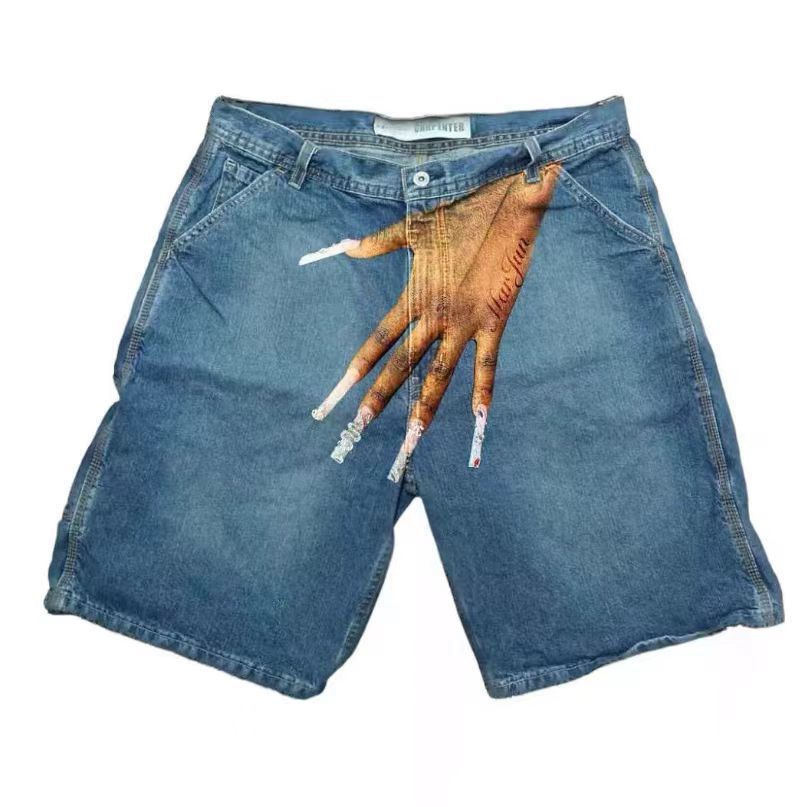 Y2K Baggy Denim Shorts vintage - Street Fashion Harajuku 评论和价格
