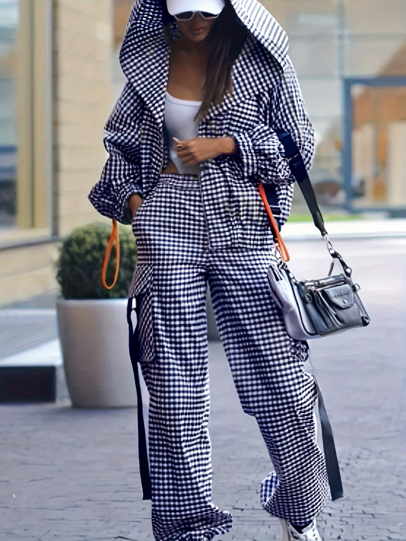 Spring Autumn Casual Plaid Pri - Street Fashion Hoodie 评论和价格