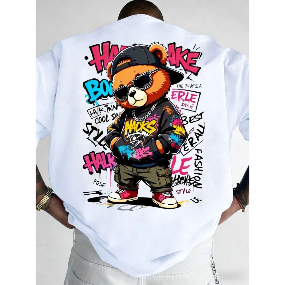 European and American Men's Su - Street Fashion Graffiti 评论和价格