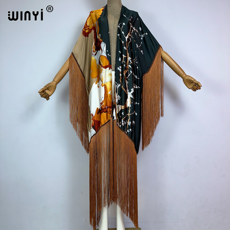 WINYI tassels kimono cover-up  - Street Fashion Kimono 评论和价格