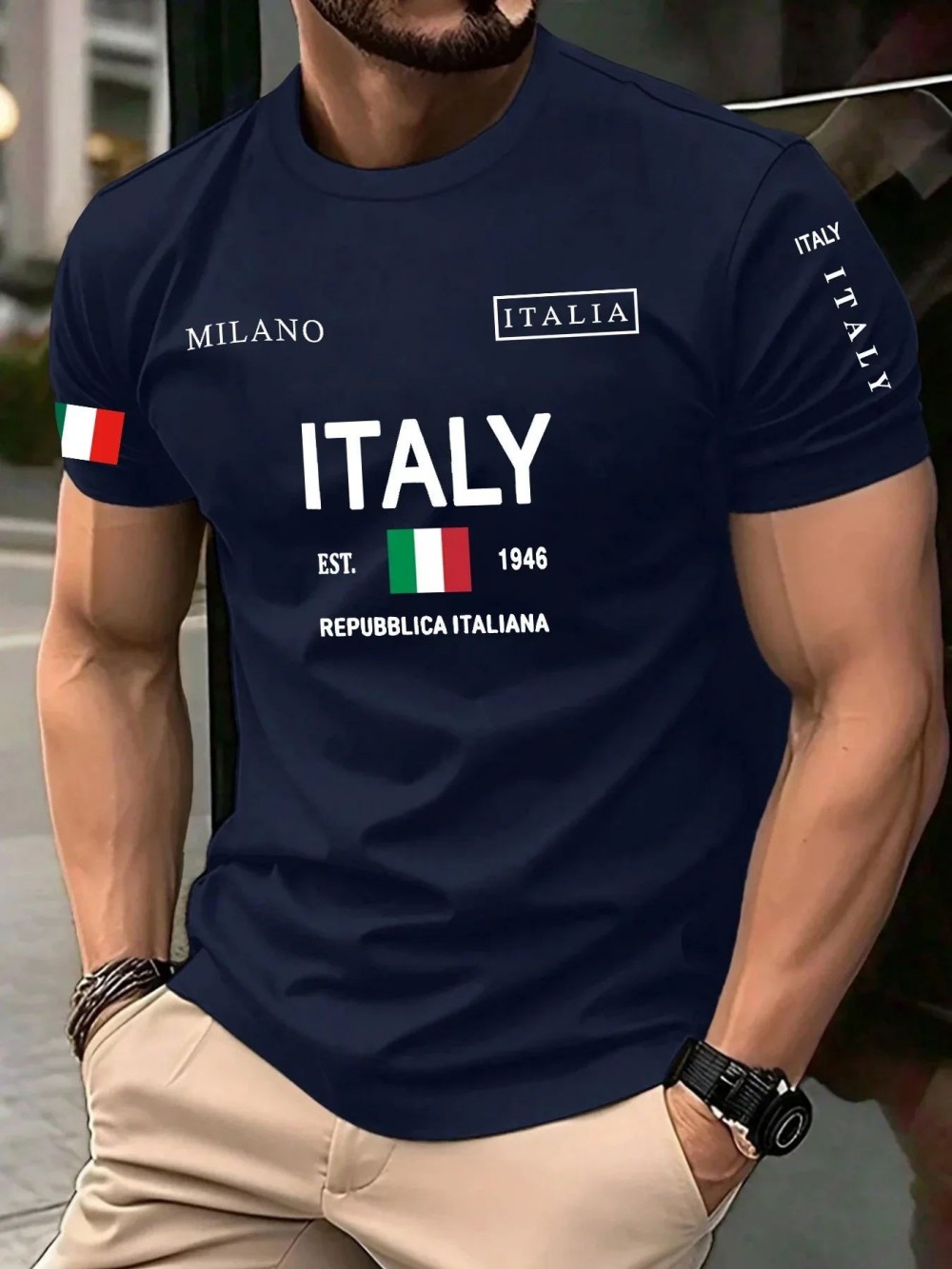 European and American men's su - Street Fashion Milan 评论和价格