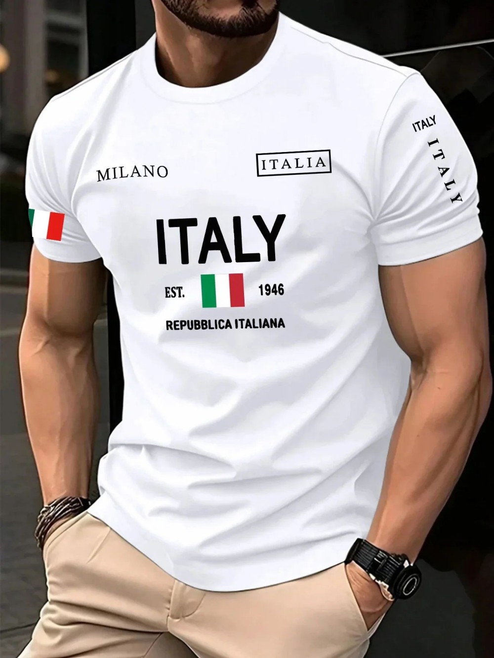 European and American men's su - Street Fashion Milan 评论和价格