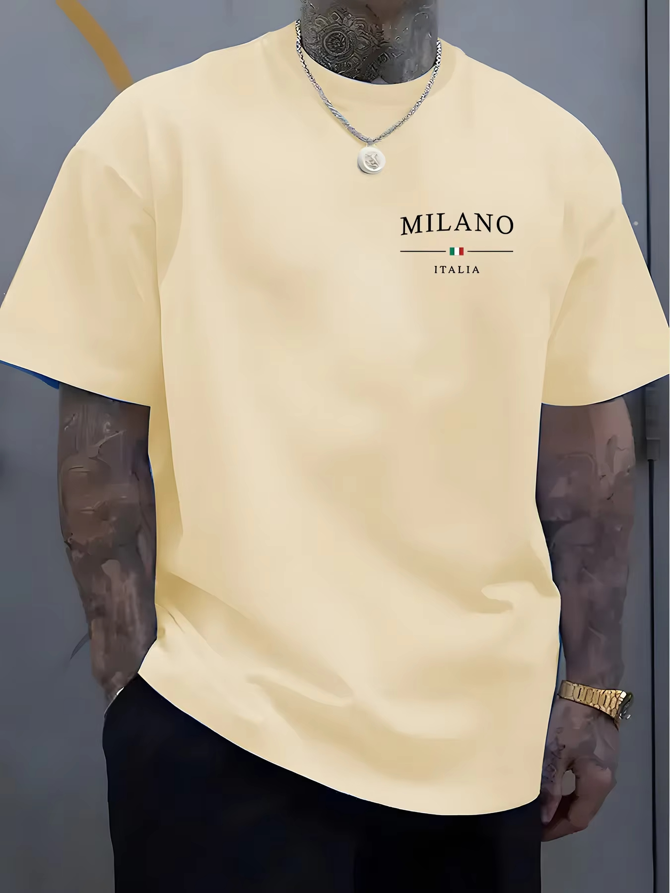 Men's casual short sleeved T-s - Street Fashion Milan 评论和价格
