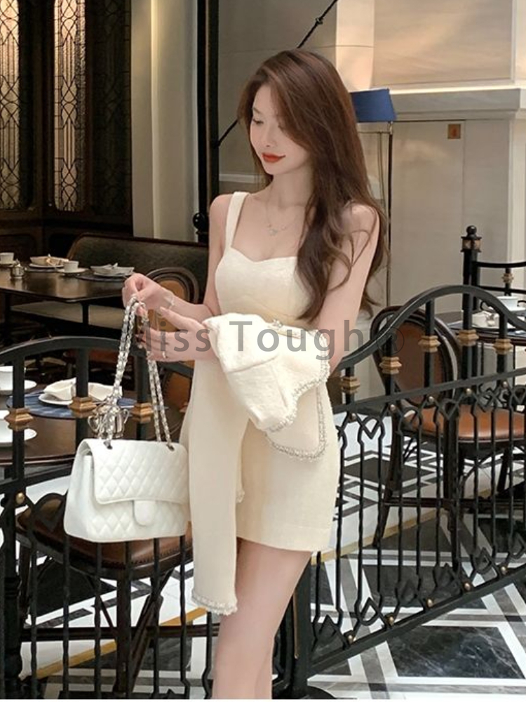 Frence Elegant Two Piece Set W - Street Fashion Korean 评论和价格