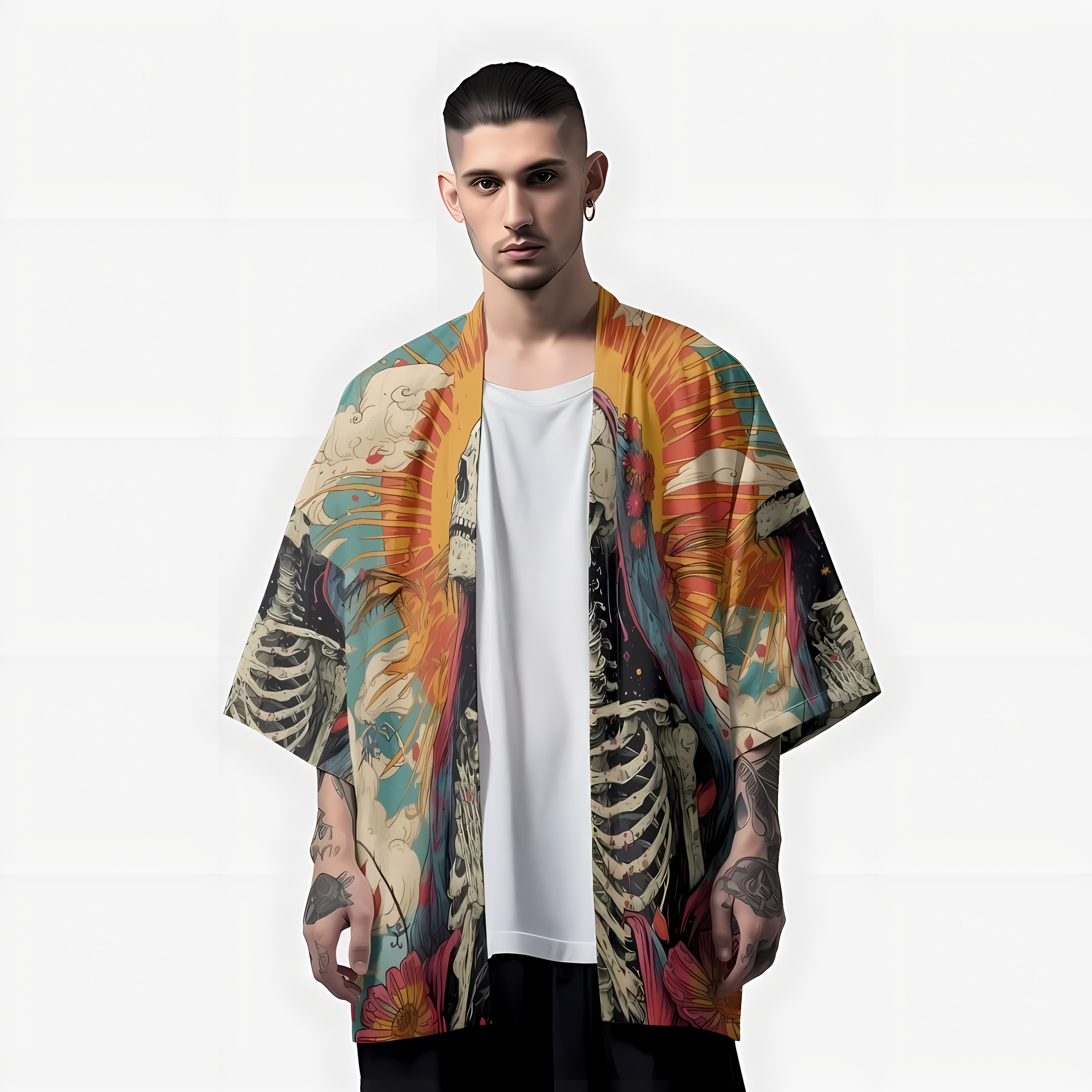 2026 Summer New Men's Kimono w - Street Fashion Kimono 评论和价格