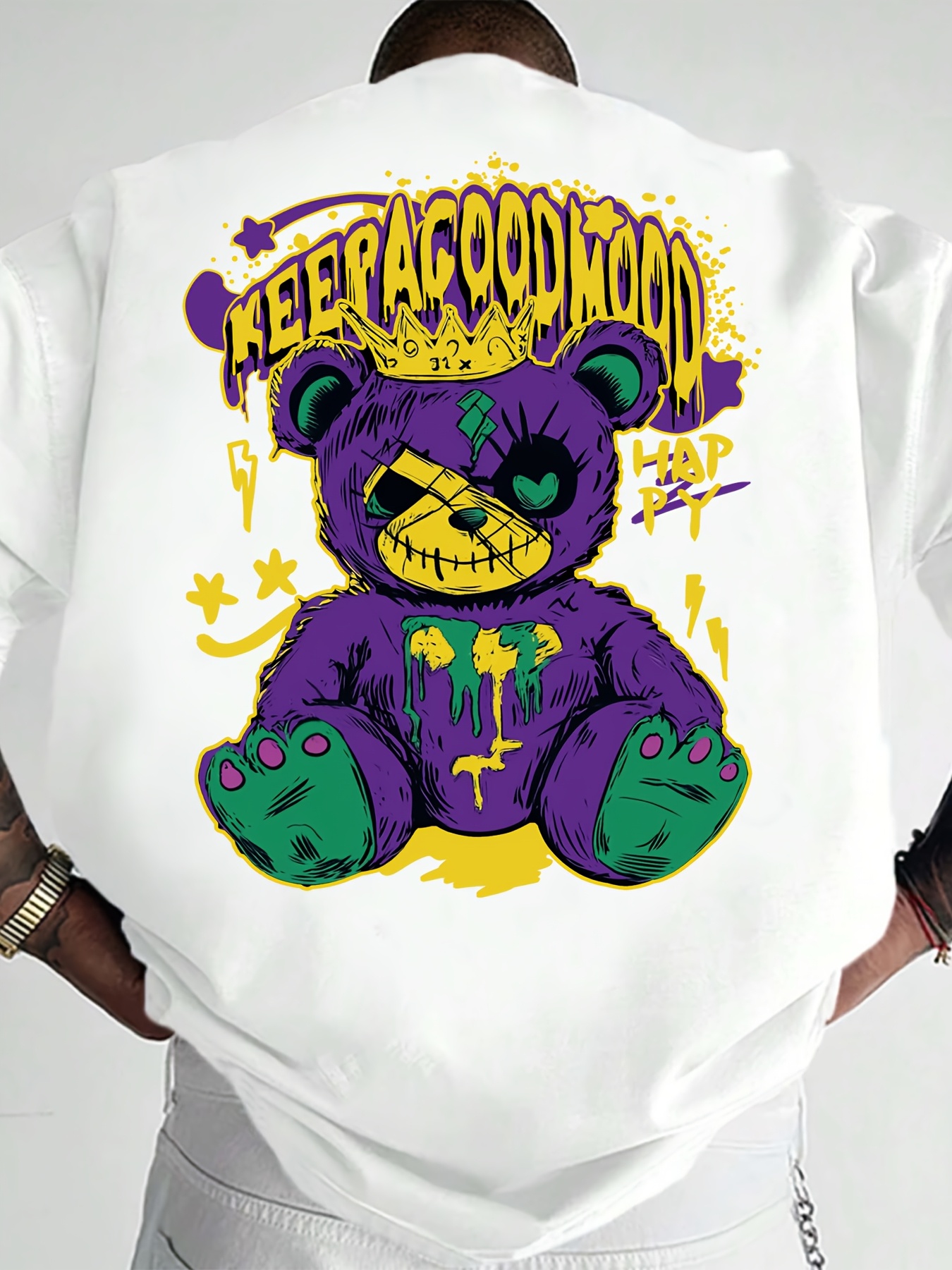 Fashionable new men's personal - Street Fashion Graffiti 评论和价格