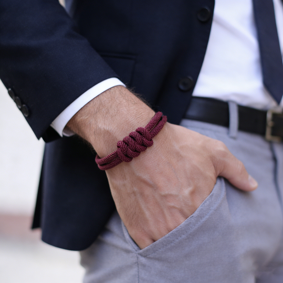 Stylish Men Rope Bracelet High - Street Fashion Milan 评论和价格