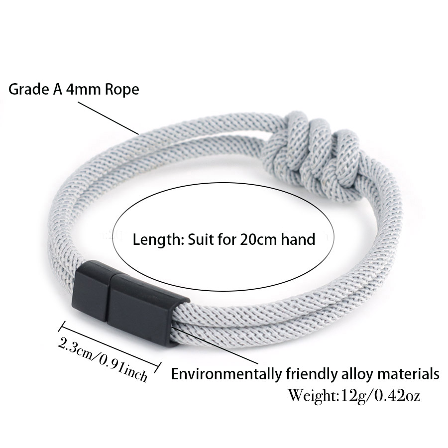Stylish Men Rope Bracelet High - Street Fashion Milan 评论和价格