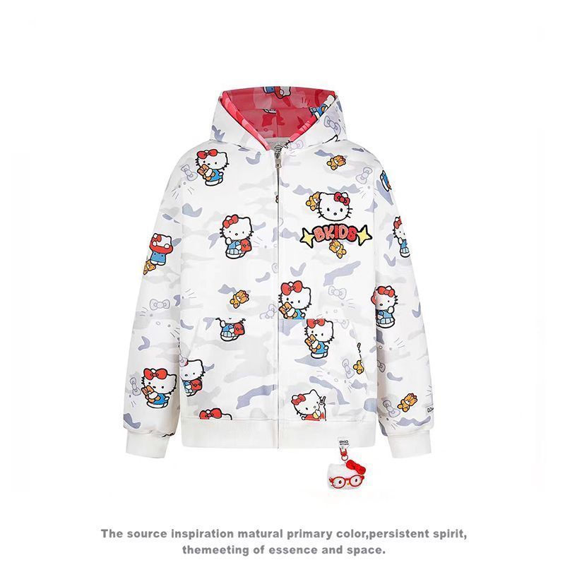 Ins New Hello Kitty Bapes Camo - Street Fashion Hoodie 评论和价格