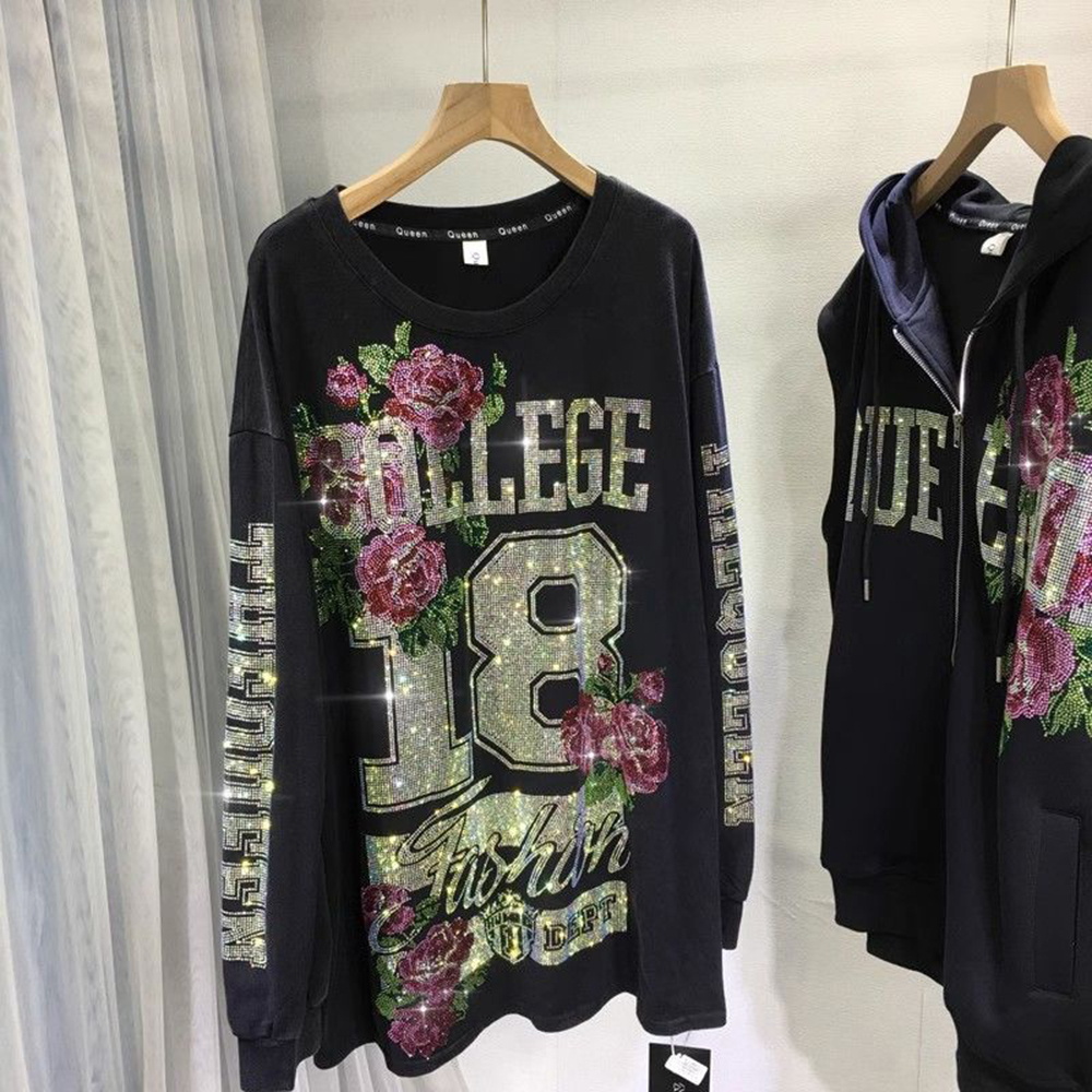 Plus Size Sweatshirts Black To - Street Fashion Hoodie 评论和价格