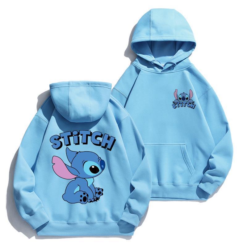 Cartoon Stitch Hoodie Loose Lo - Street Fashion Hoodie 评论和价格